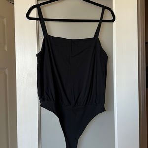 Free People black bodysuit. Worn once - Size L